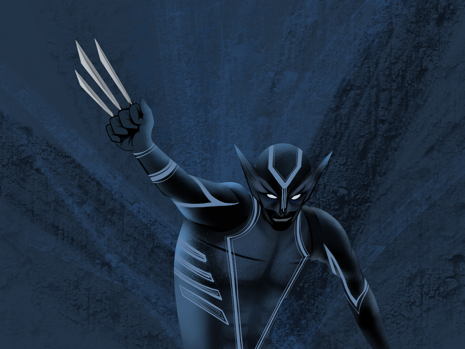 Wolverine in comic style