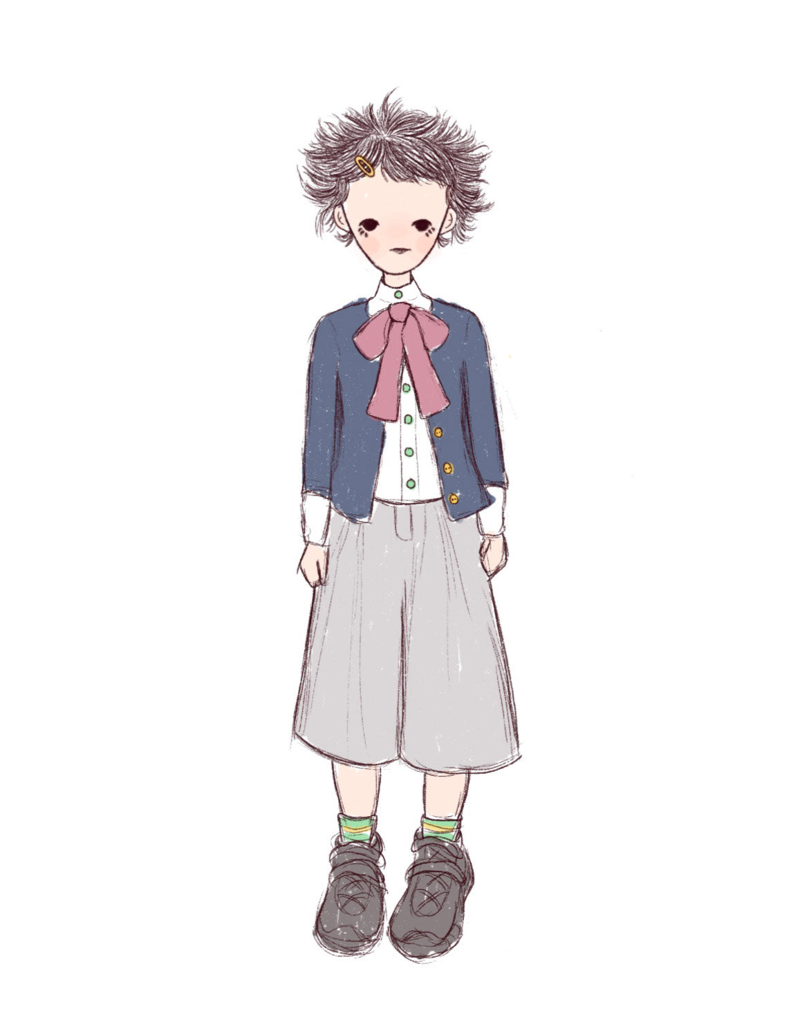 Outfit Sketch from Fruits Magazine