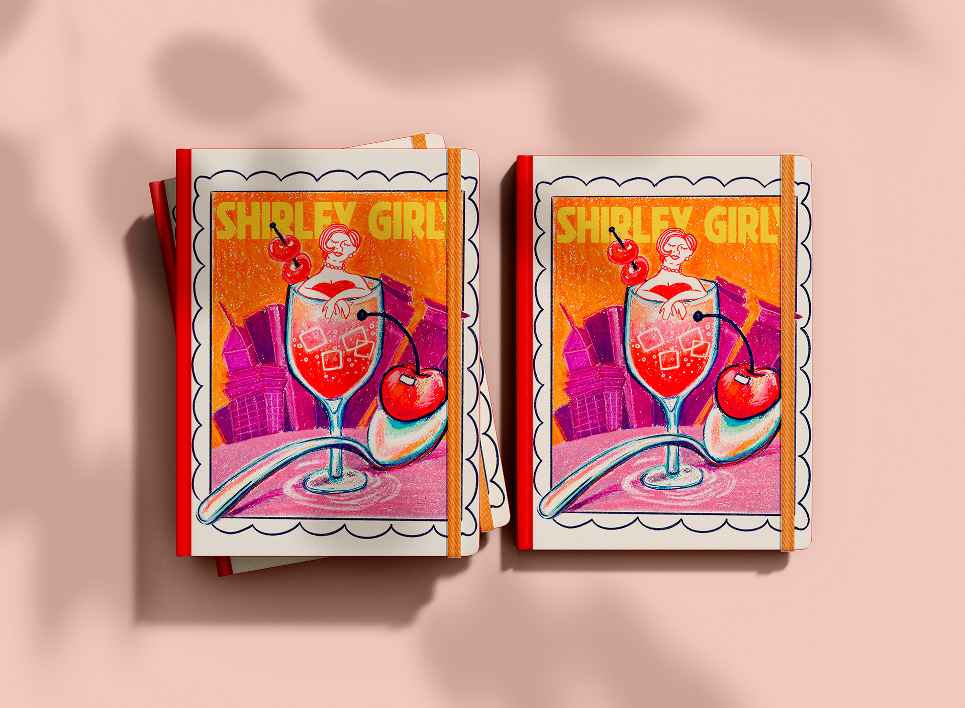 Shirley Girly Notebook Mock Up