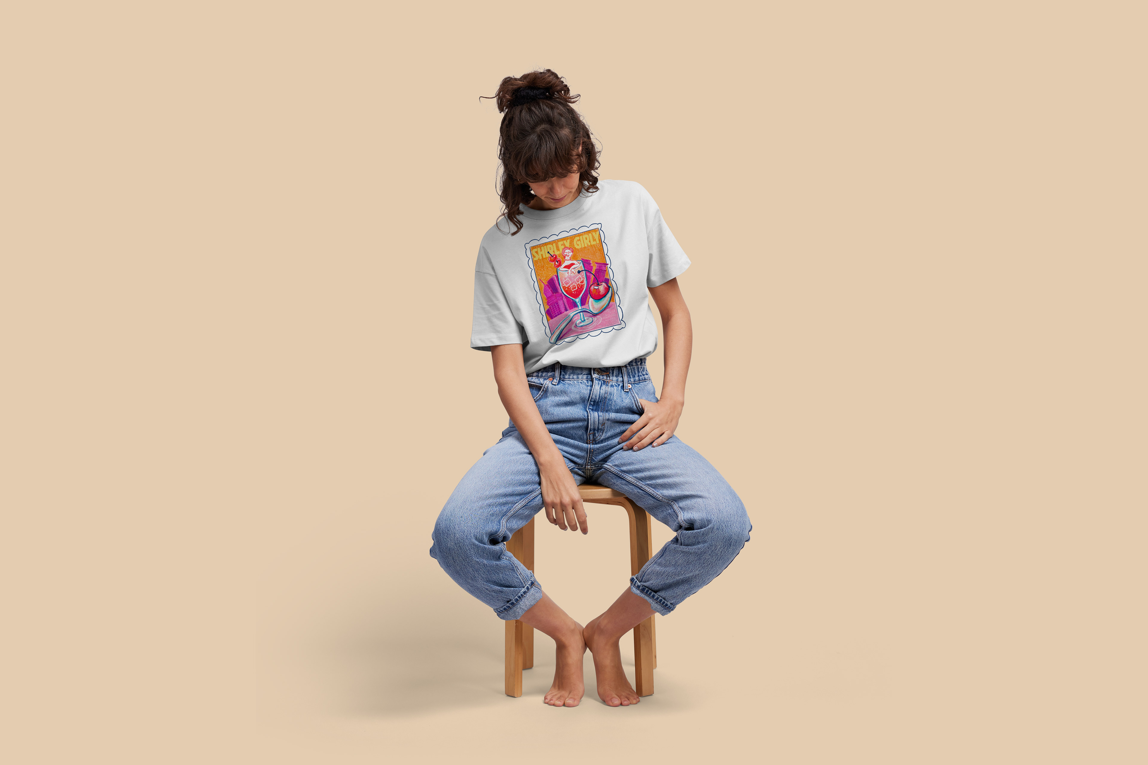 Shirley Girly Shirt Mock Up