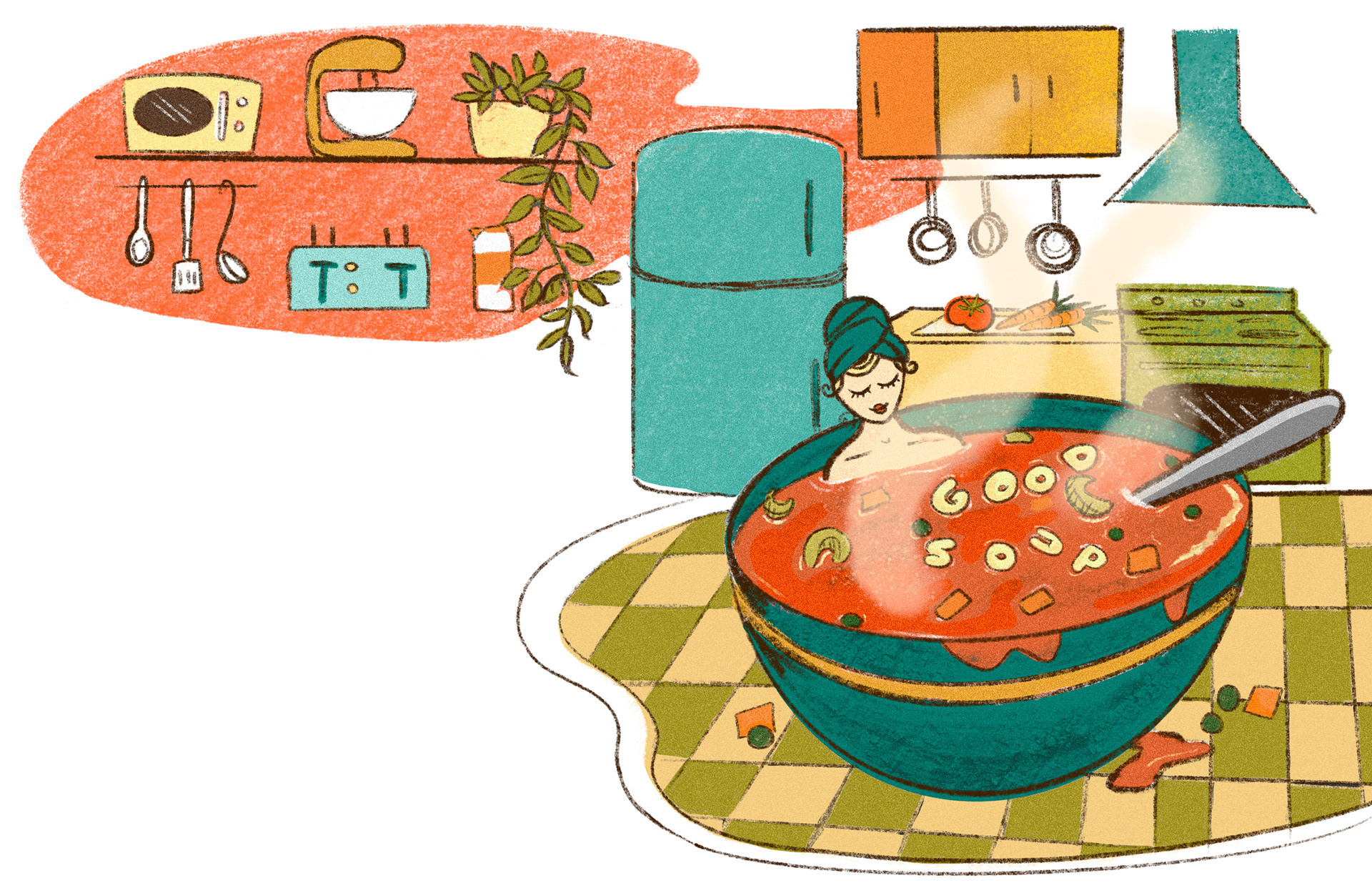 Soup Girl Illustration **Unofficial
