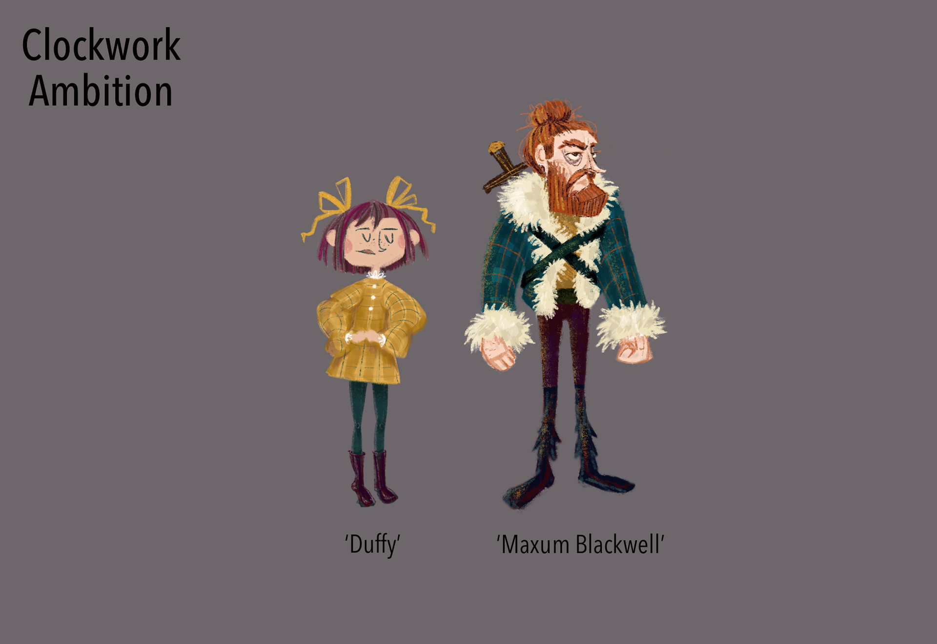 'Duffy' and 'Maxum Blackwell' Concept Art