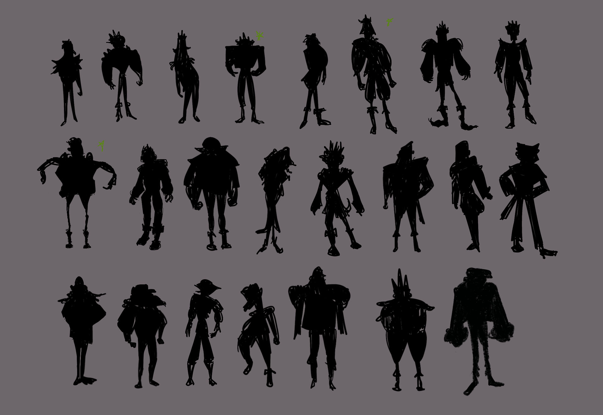 'Maxum Blackwell' Character Silhouettes