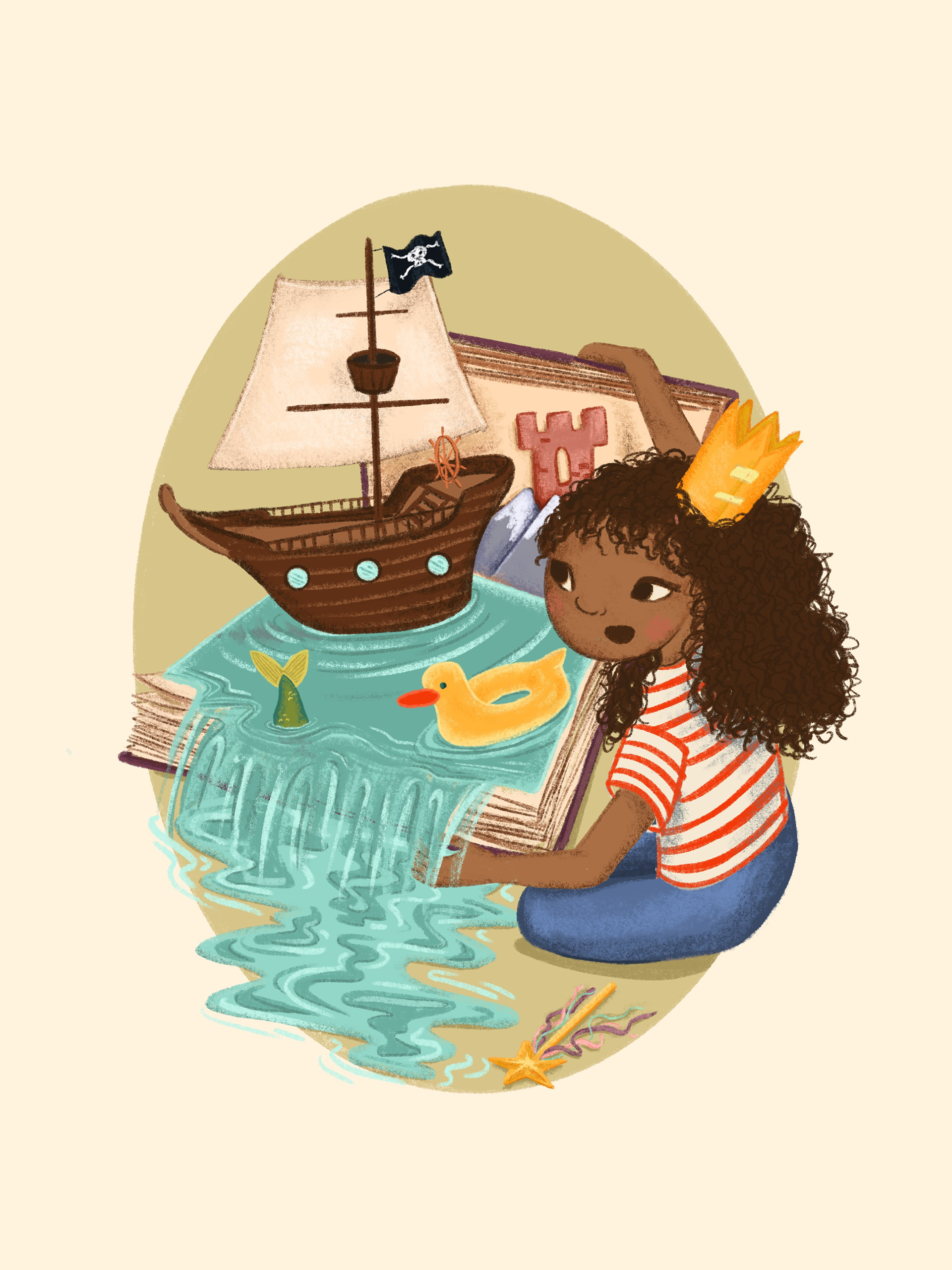 Concept Illustration for Children's Book Week 2021 Poster, Digital, 2021