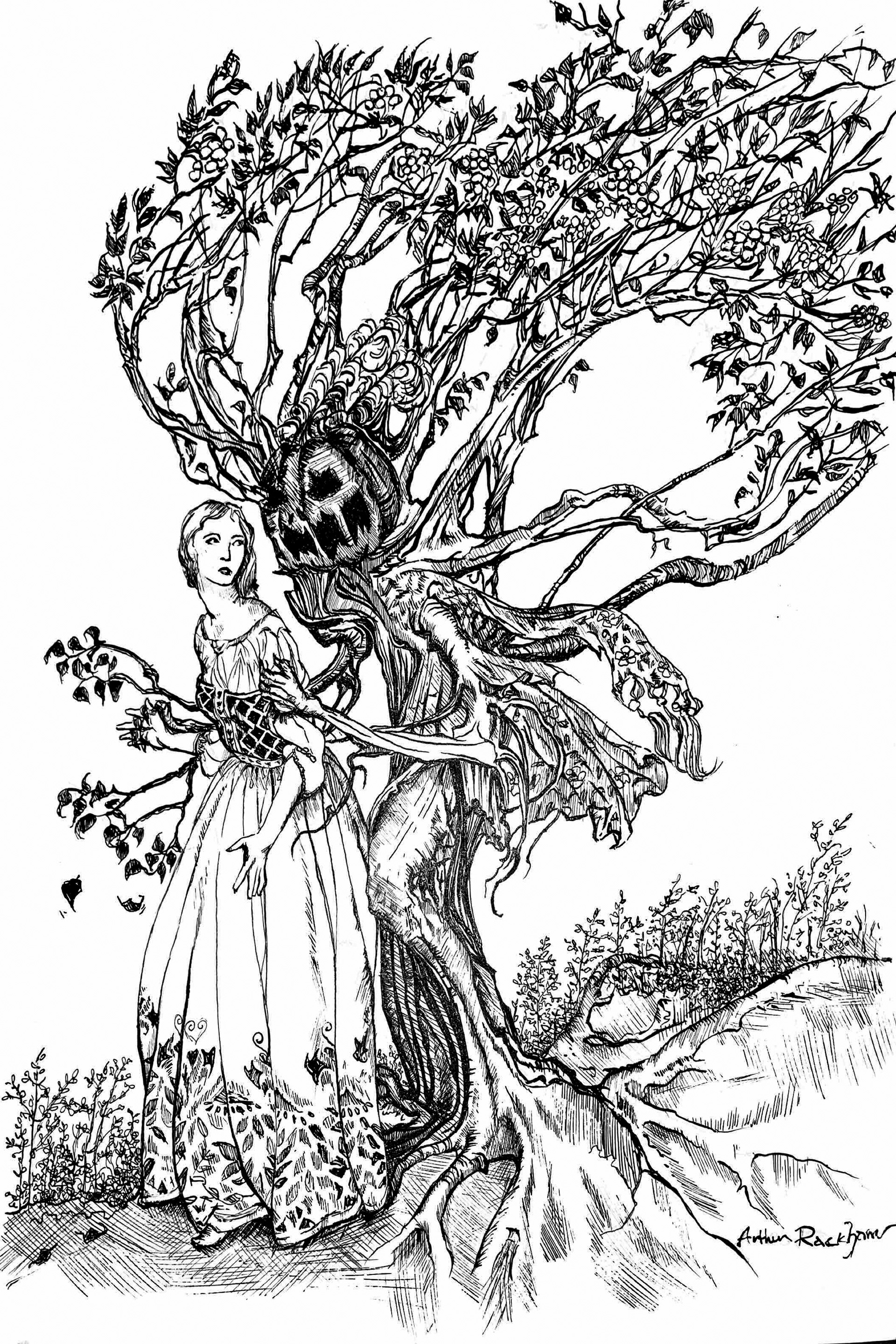 Master Copy Illustration of Authur Rackham illustration
