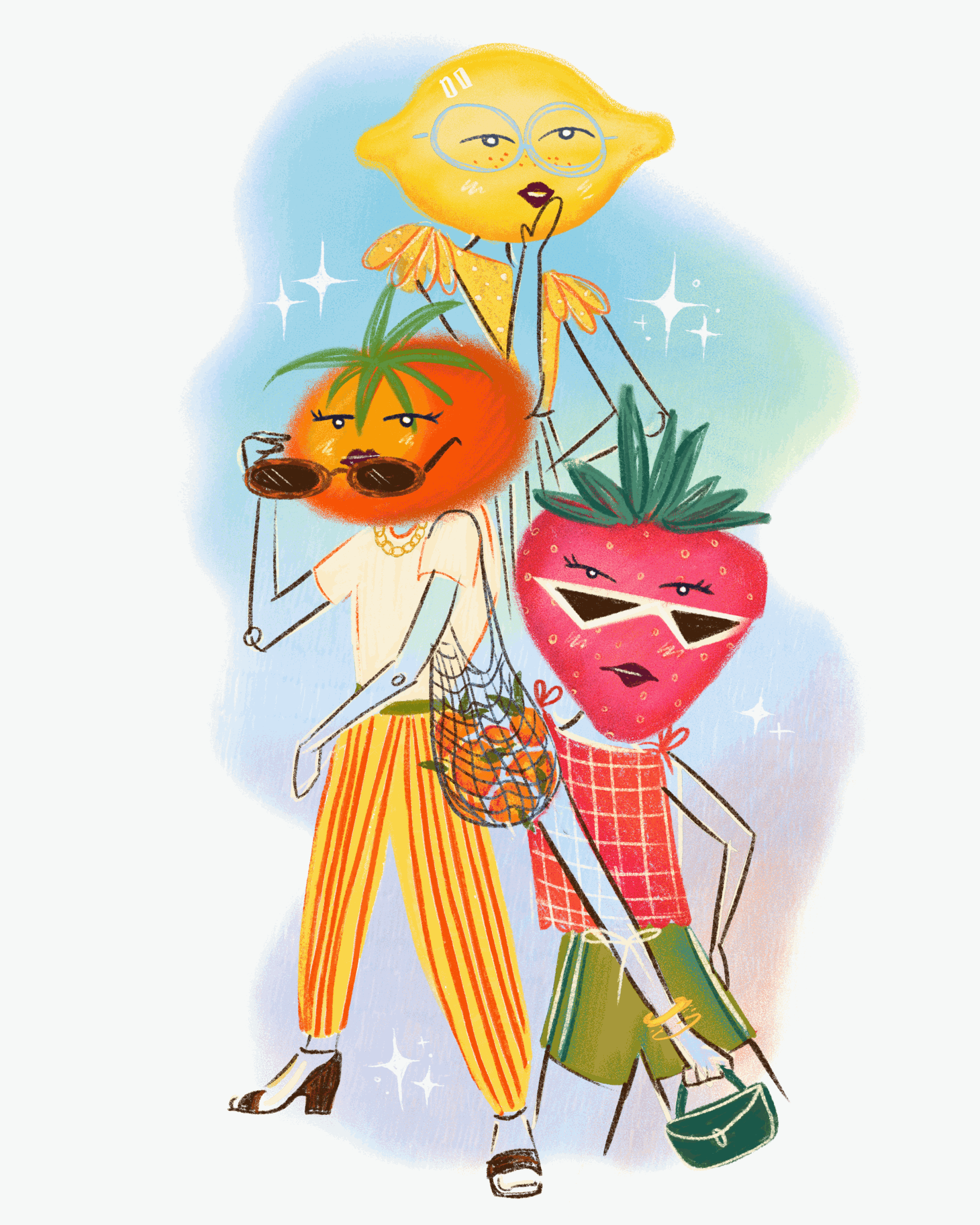 Grocery Girl Summer Animated