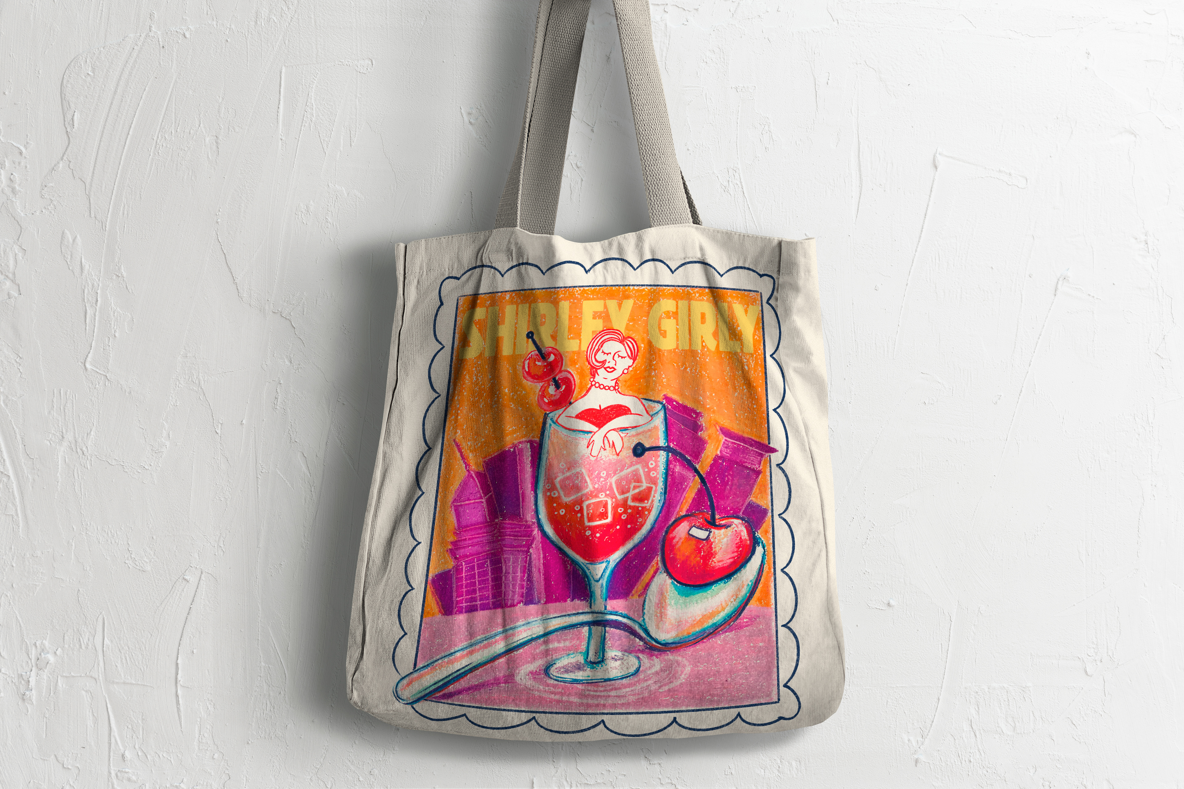 Shirley Girly Tote Mock Up