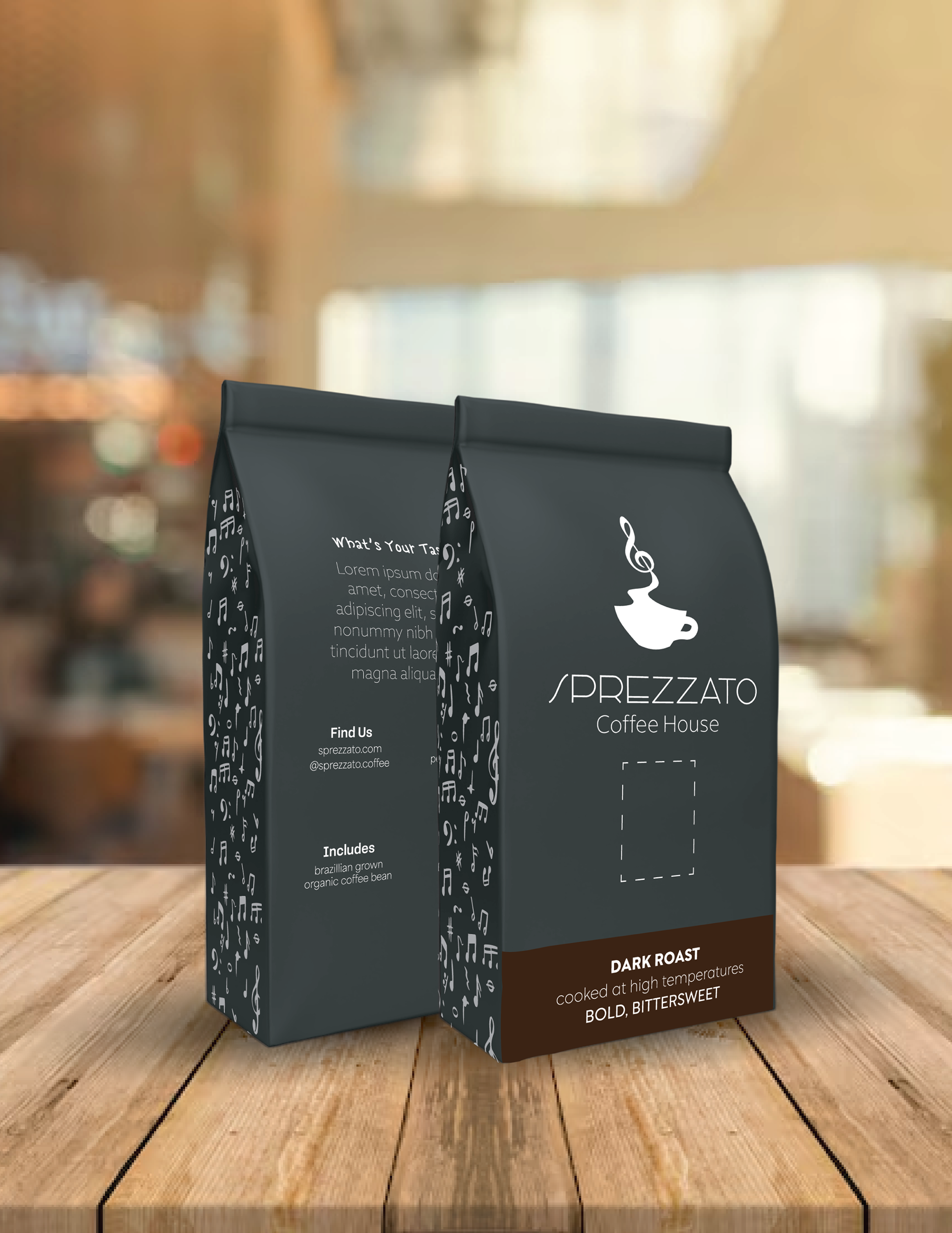 Coffee Bag Mockup