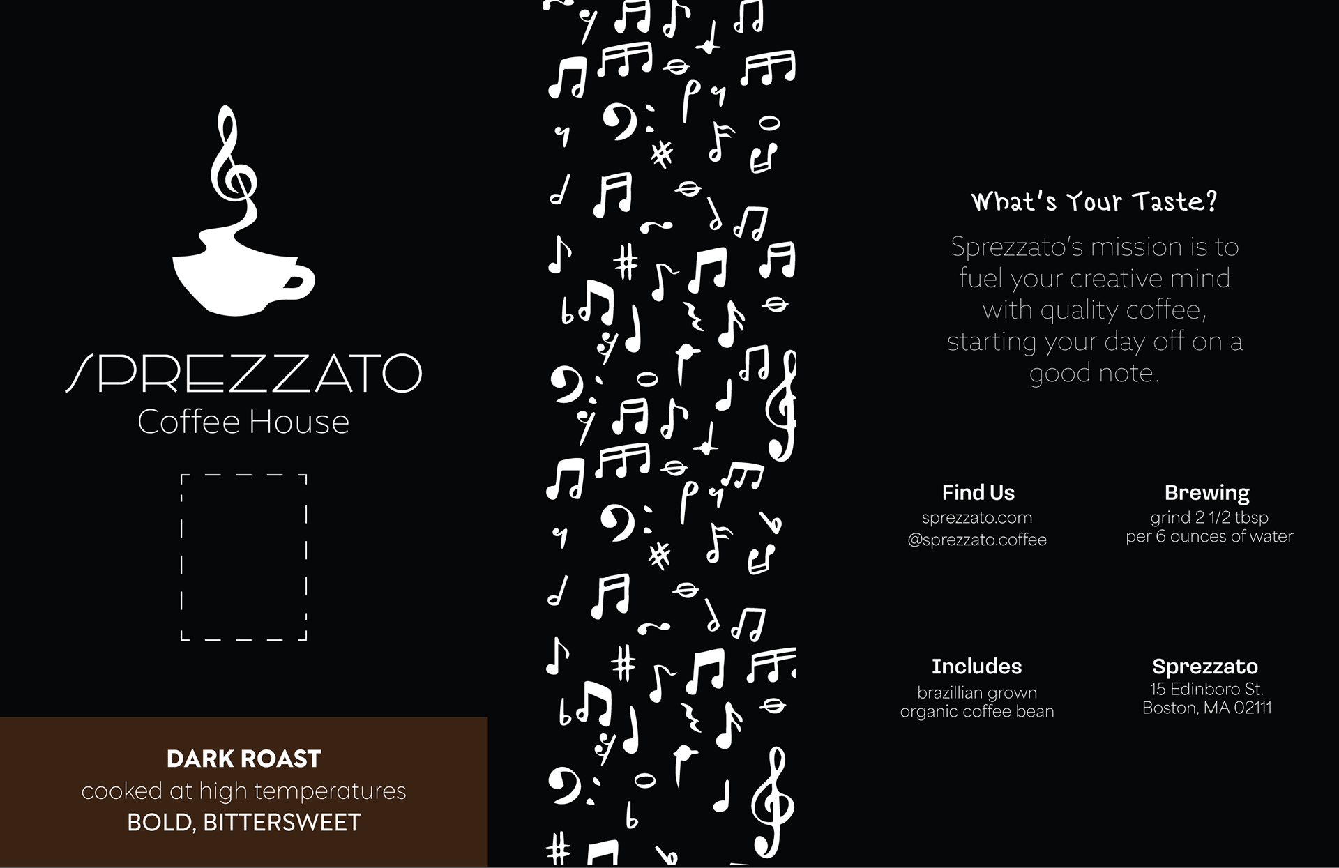 Coffee Bag Dieline