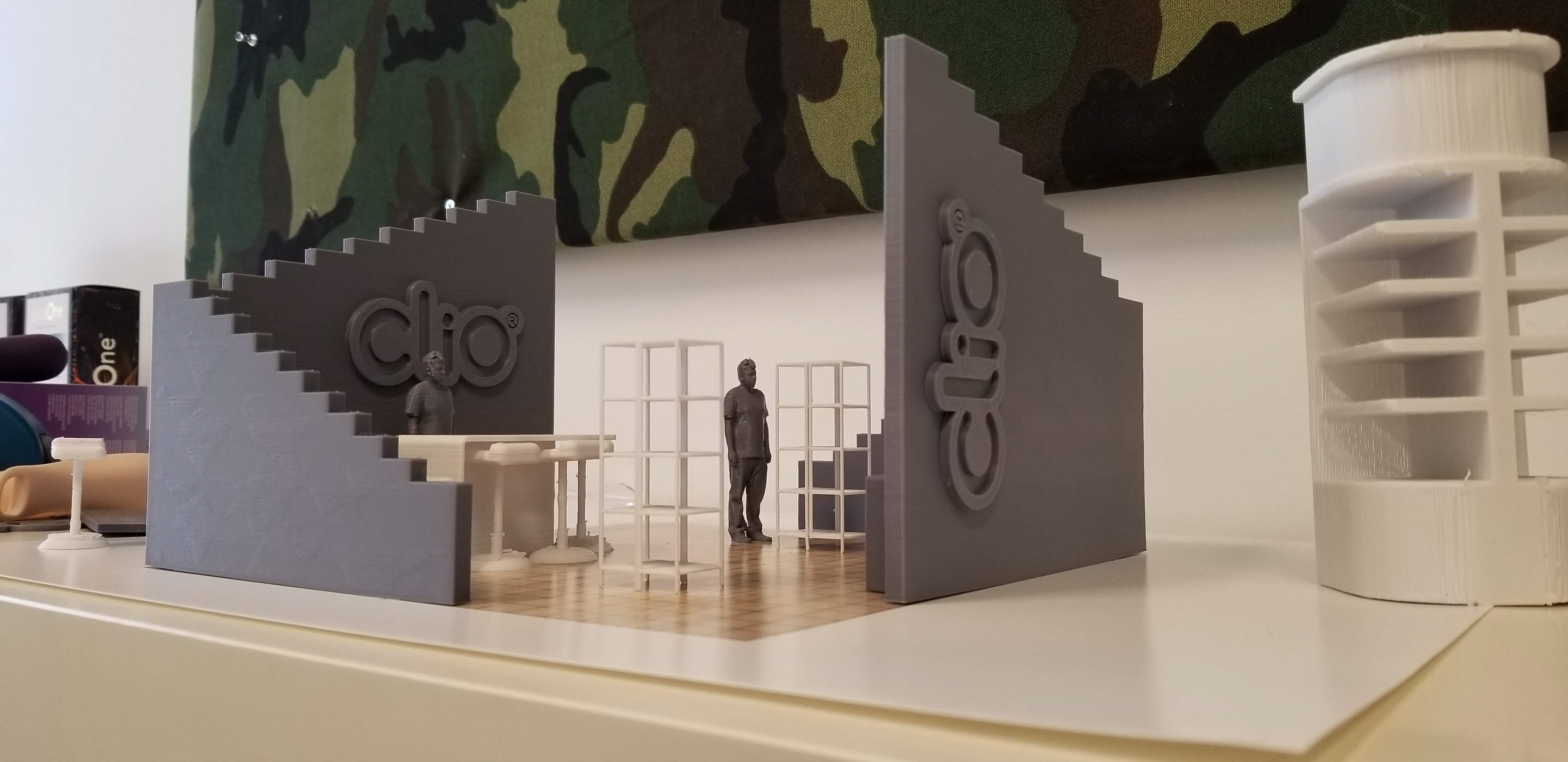 Scale Models - First time designing at this large 20'x20' scale, started small.