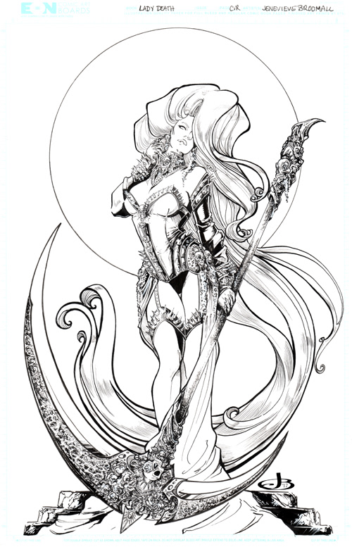Lady Death Cover Inks