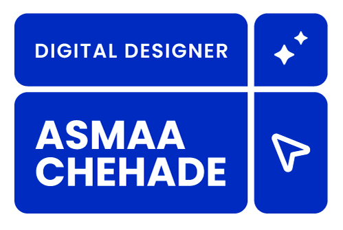 Blue abstract logo made of rounded shapes