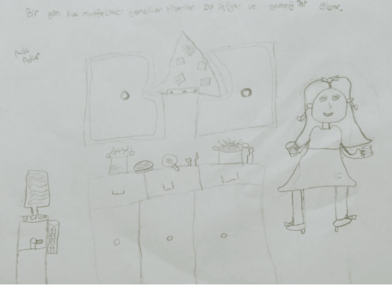 "This is my own world. I like cooking new recipes with my mom"