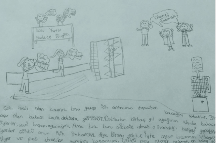 "I can create a story and visualize it at the same time"
