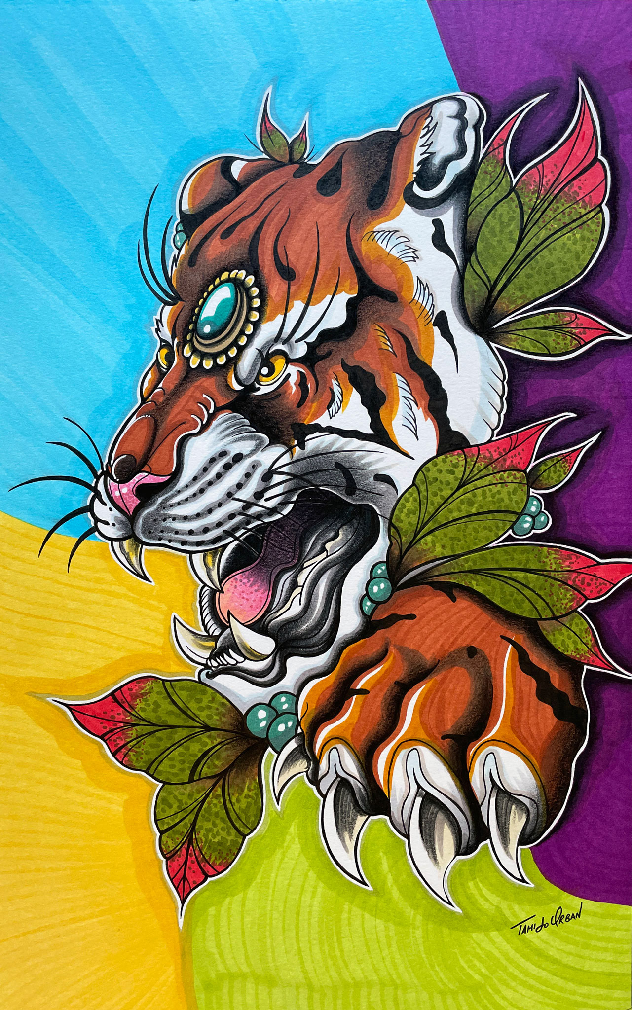 She Roars | Marker on paper | 10 x 16 inches