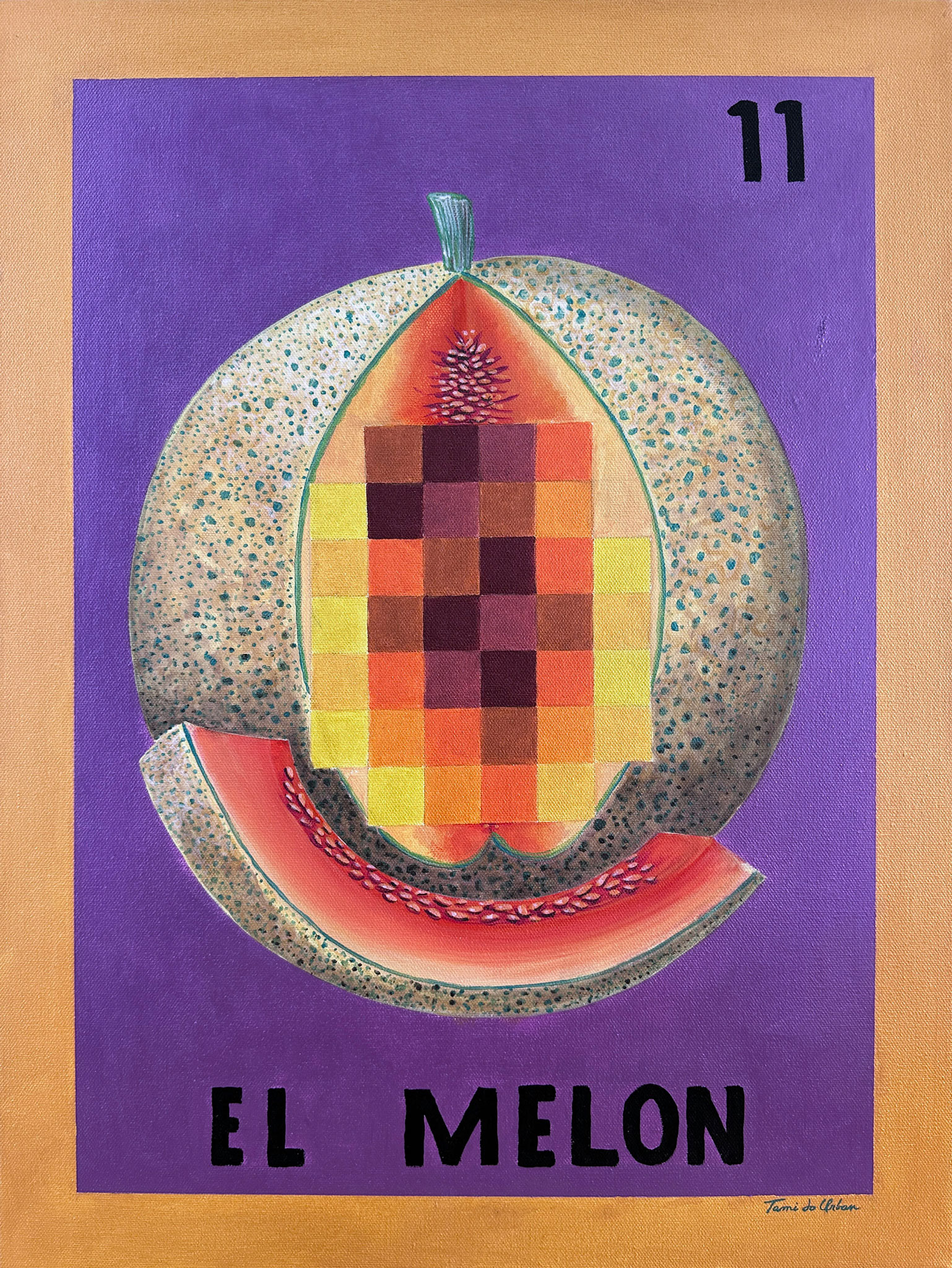 The Cantaloupe | Acrylic on canvas | 18 x 24 inches