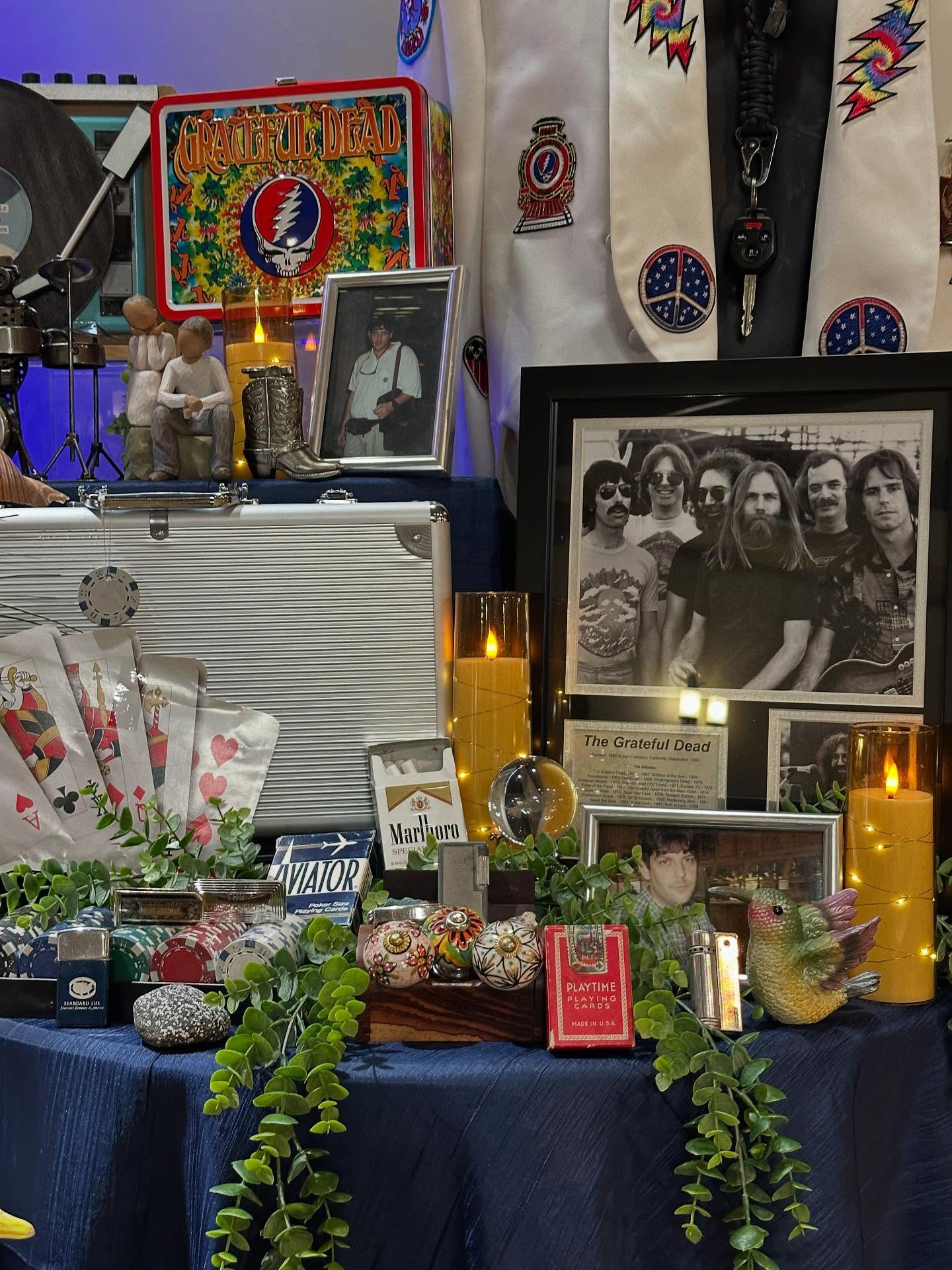 Memory Table at David Grodsky's Celebration of Life in Pelham