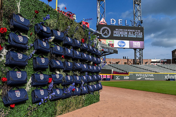 Dinner on the Diamond at SunTrust Park during the All-Star Game on Tuesday, July 9, 2019. Photo by Adam Hagy for the Atlanta Braves