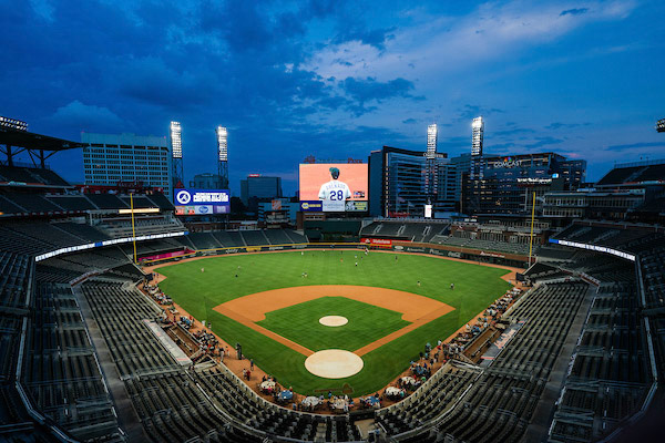 Dinner on the Diamond at SunTrust Park during the All-Star Game on Tuesday, July 8, 2018. Photo by Kevin D. Liles for the Atlanta Braves