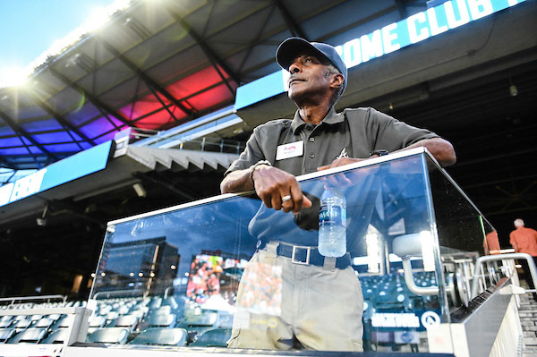 Dinner on the Diamond at SunTrust Park during the All-Star Game on Tuesday, July 9, 2019. Photo by Adam Hagy for the Atlanta Braves