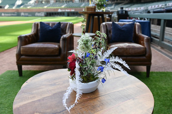 Dinner on the Diamond at SunTrust Park during the All-Star Game on Tuesday, July 9, 2019. Photo by Adam Hagy for the Atlanta Braves