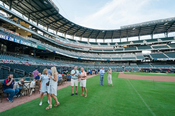 Dinner on the Diamond at SunTrust Park during the All-Star Game on Tuesday, July 8, 2018. Photo by Kevin D. Liles for the Atlanta Braves