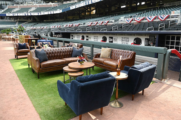 Dinner on the Diamond at SunTrust Park during the All-Star Game on Tuesday, July 9, 2019. Photo by Adam Hagy for the Atlanta Braves
