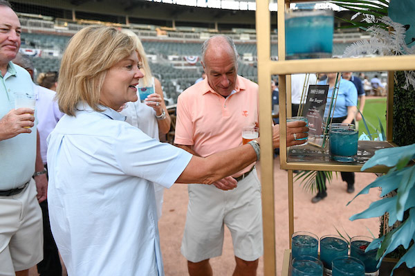 Dinner on the Diamond at SunTrust Park during the All-Star Game on Tuesday, July 9, 2019. Photo by Adam Hagy for the Atlanta Braves
