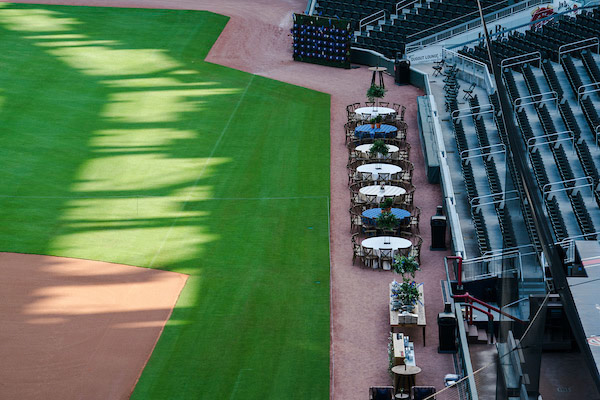 Dinner on the Diamond at SunTrust Park during the All-Star Game on Tuesday, July 8, 2018. Photo by Kevin D. Liles for the Atlanta Braves