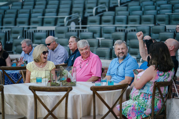 Dinner on the Diamond at SunTrust Park during the All-Star Game on Tuesday, July 8, 2018. Photo by Kevin D. Liles for the Atlanta Braves