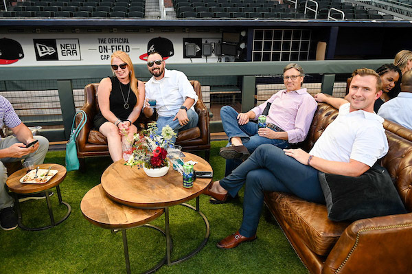 Dinner on the Diamond at SunTrust Park during the All-Star Game on Tuesday, July 9, 2019. Photo by Adam Hagy for the Atlanta Braves