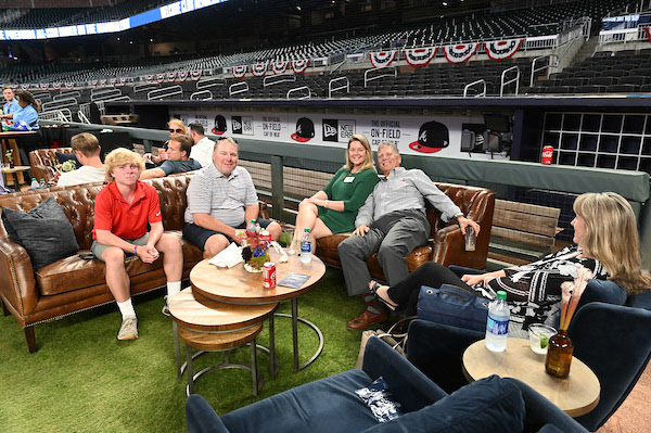Dinner on the Diamond at SunTrust Park during the All-Star Game on Tuesday, July 9, 2019. Photo by Adam Hagy for the Atlanta Braves