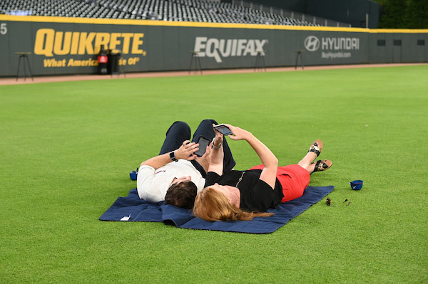 Dinner on the Diamond at SunTrust Park during the All-Star Game on Tuesday, July 9, 2019. Photo by Adam Hagy for the Atlanta Braves