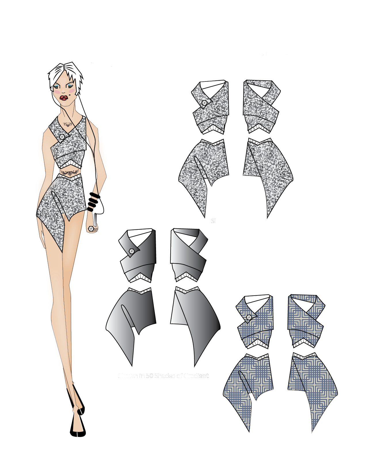 Title:Perpetual Motion | Fashion Illustration | Tools: Adobe Photoshop & Illustrator