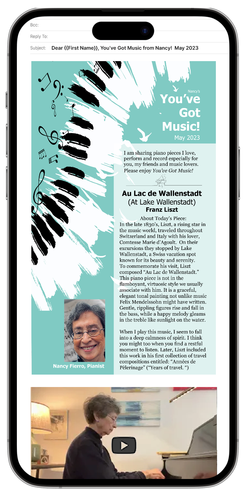 Nancy Fierro's You've Got Music! Email Blast May 2023