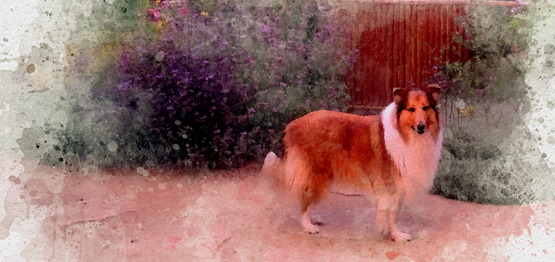 Title: Anna in the Garden | Project: Personal Project | Style: Digital Watercolor | Tools: iPhone 12 Max Pro & Photoshop