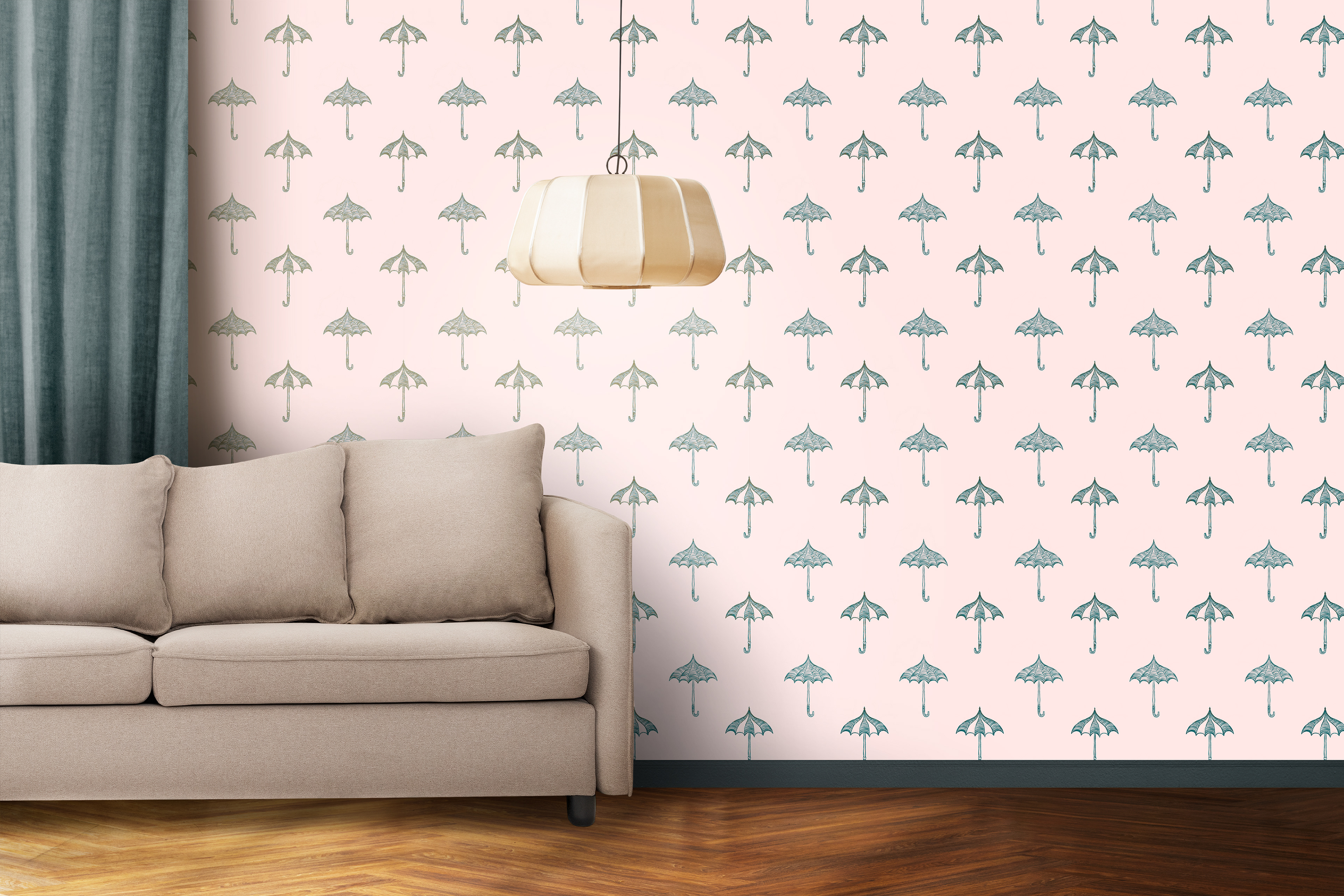 Umbrella Living Room Mockup