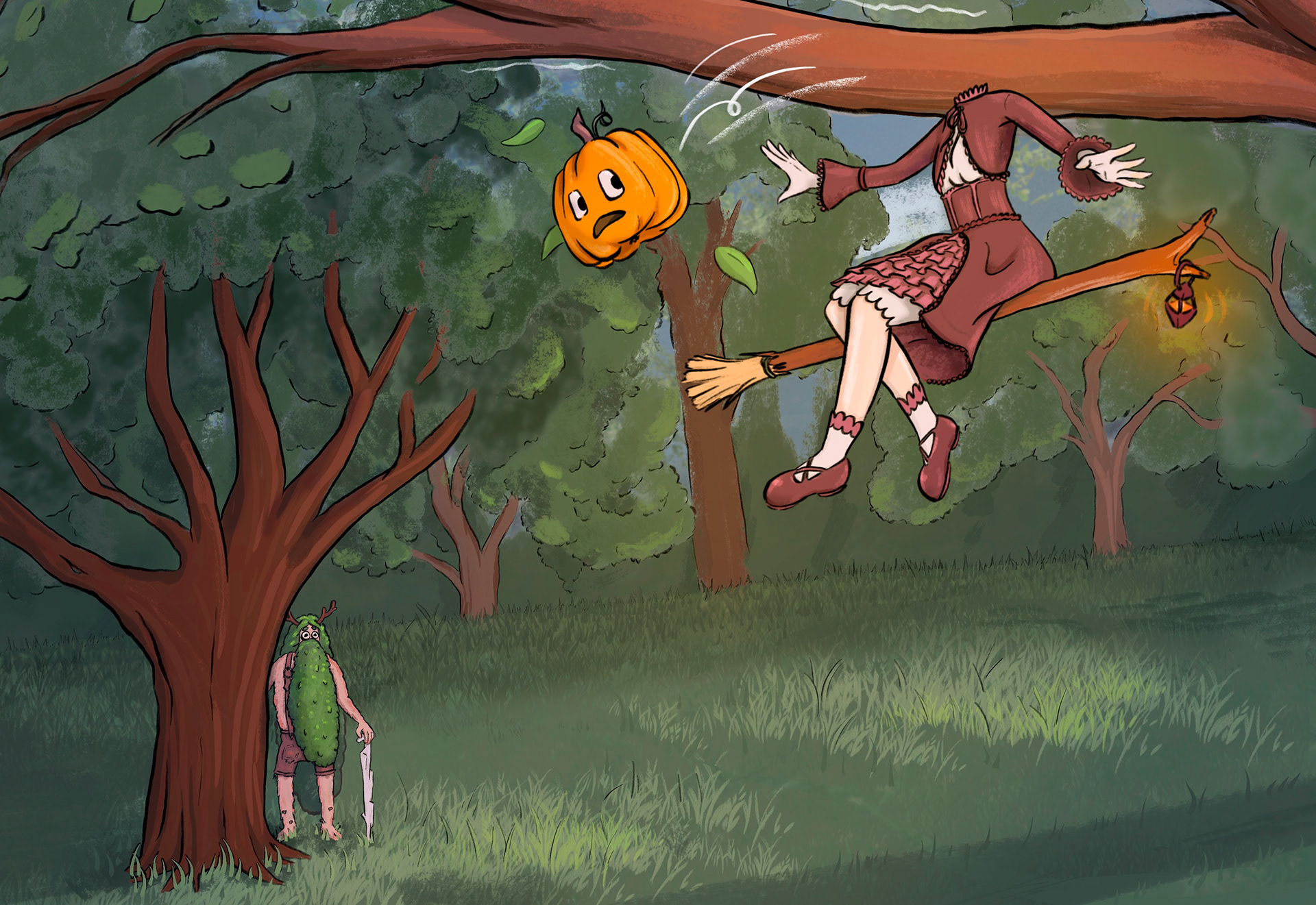 Sleepy Hollow Kids Book Illustration