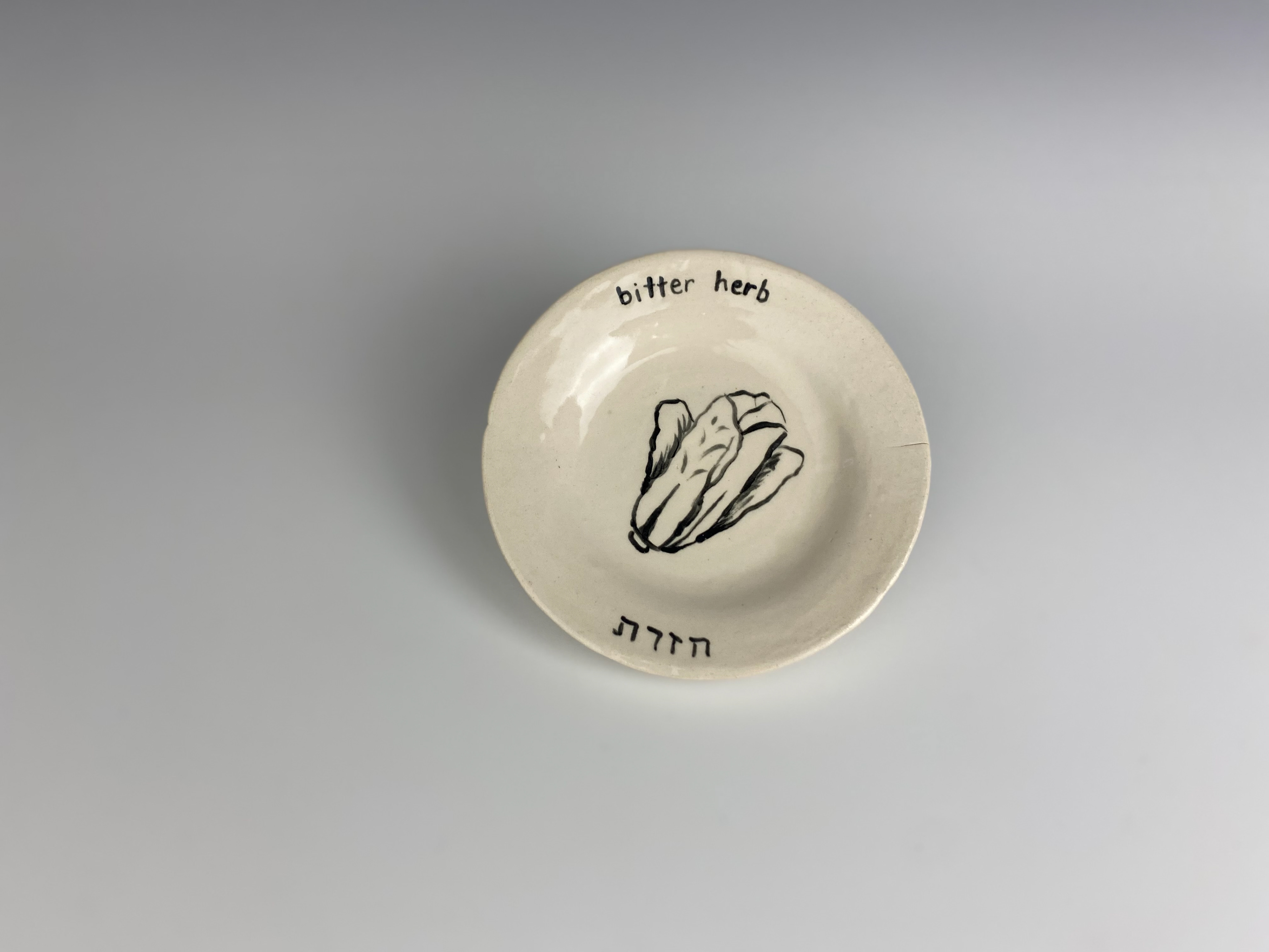 bitter herb plate - stoneware, glaze - 2021