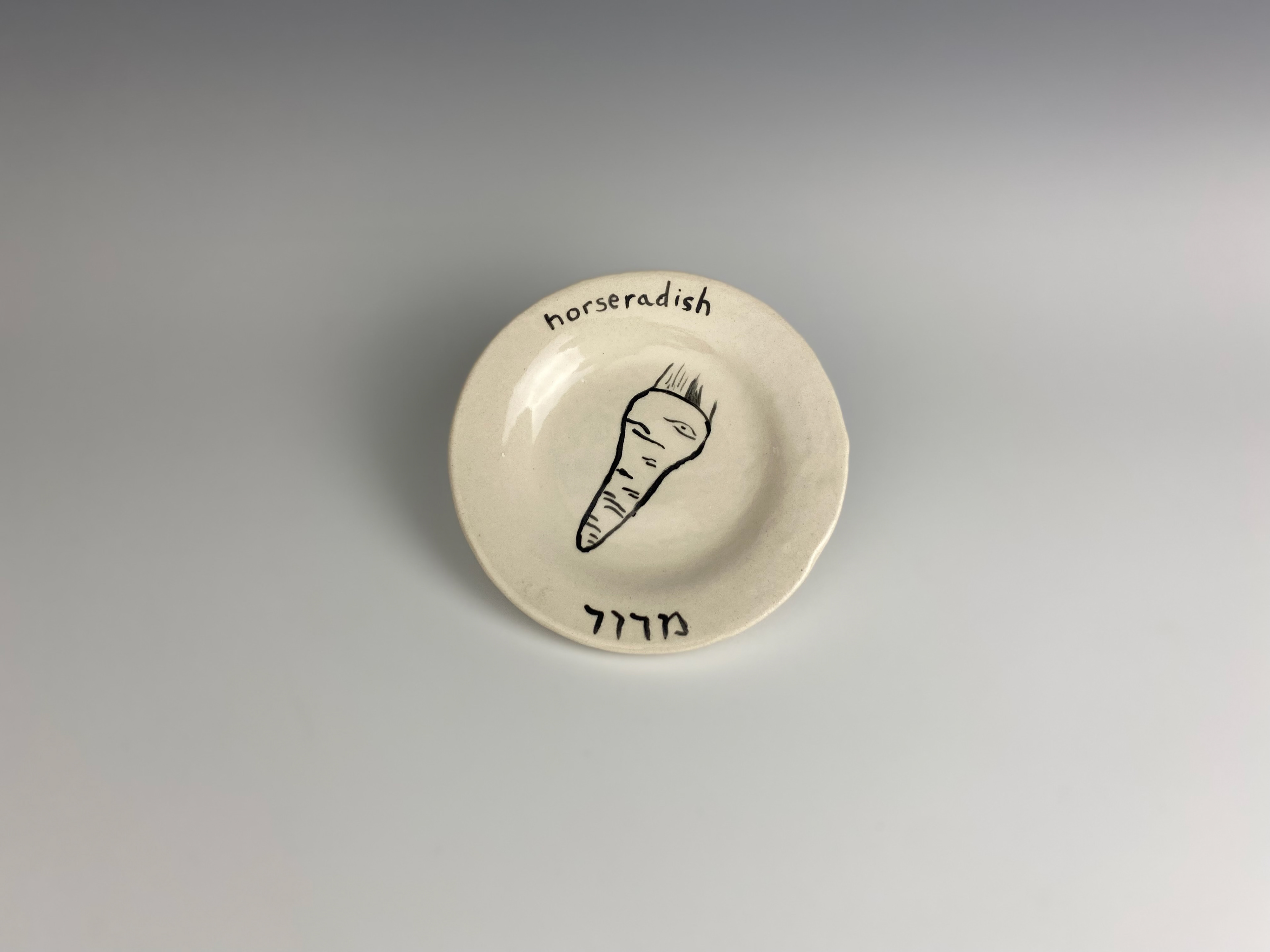 horseradish plate - stoneware, glaze - 2021