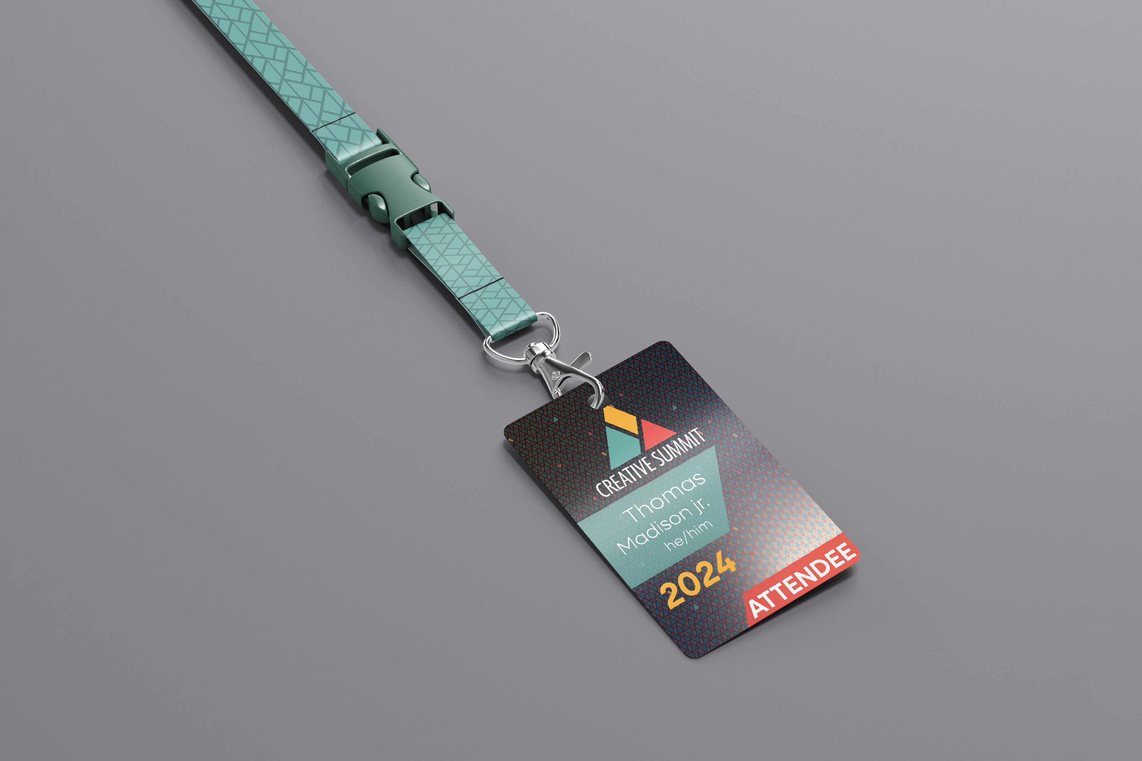 Conference speaker ID badge