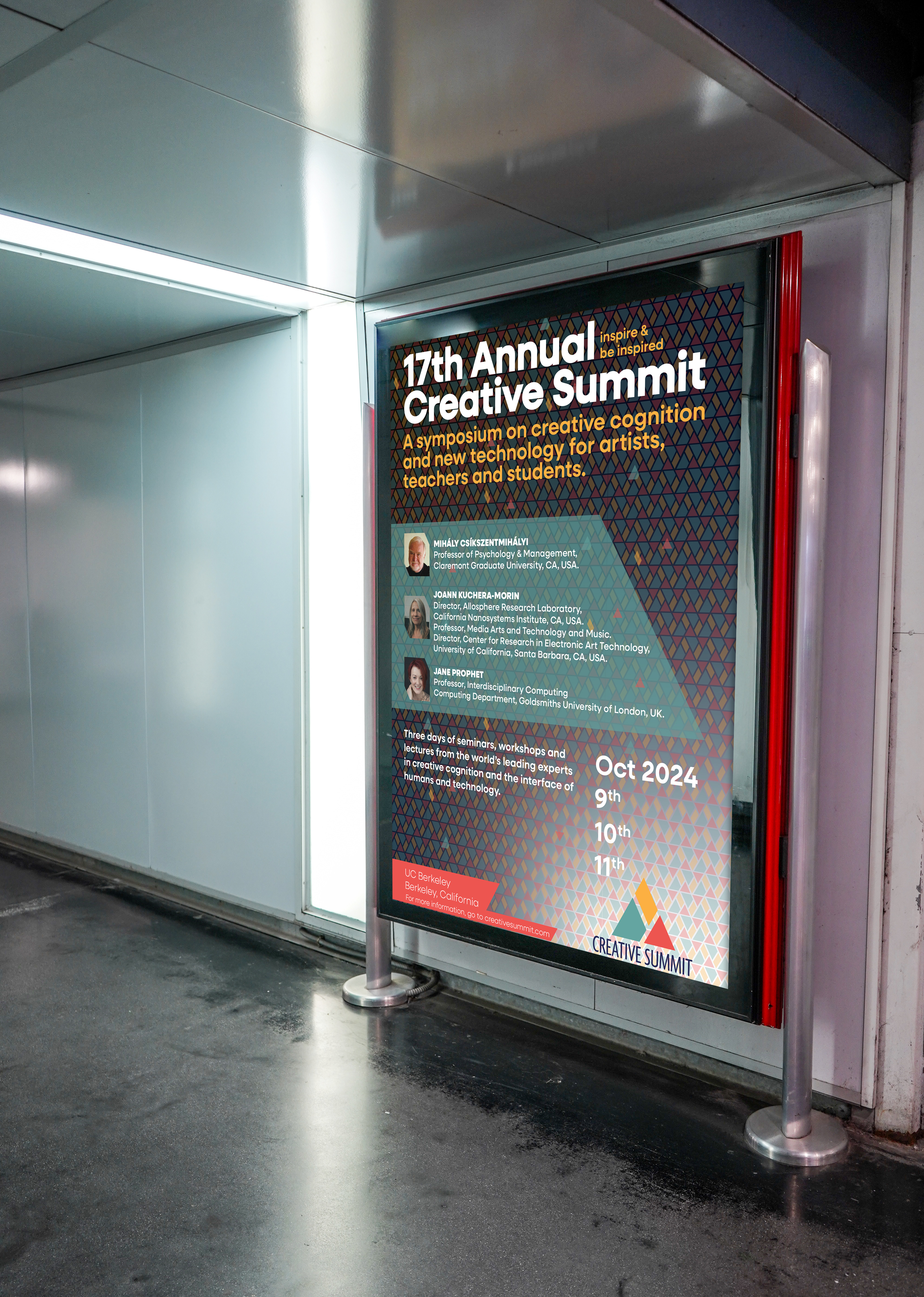 Poster in place