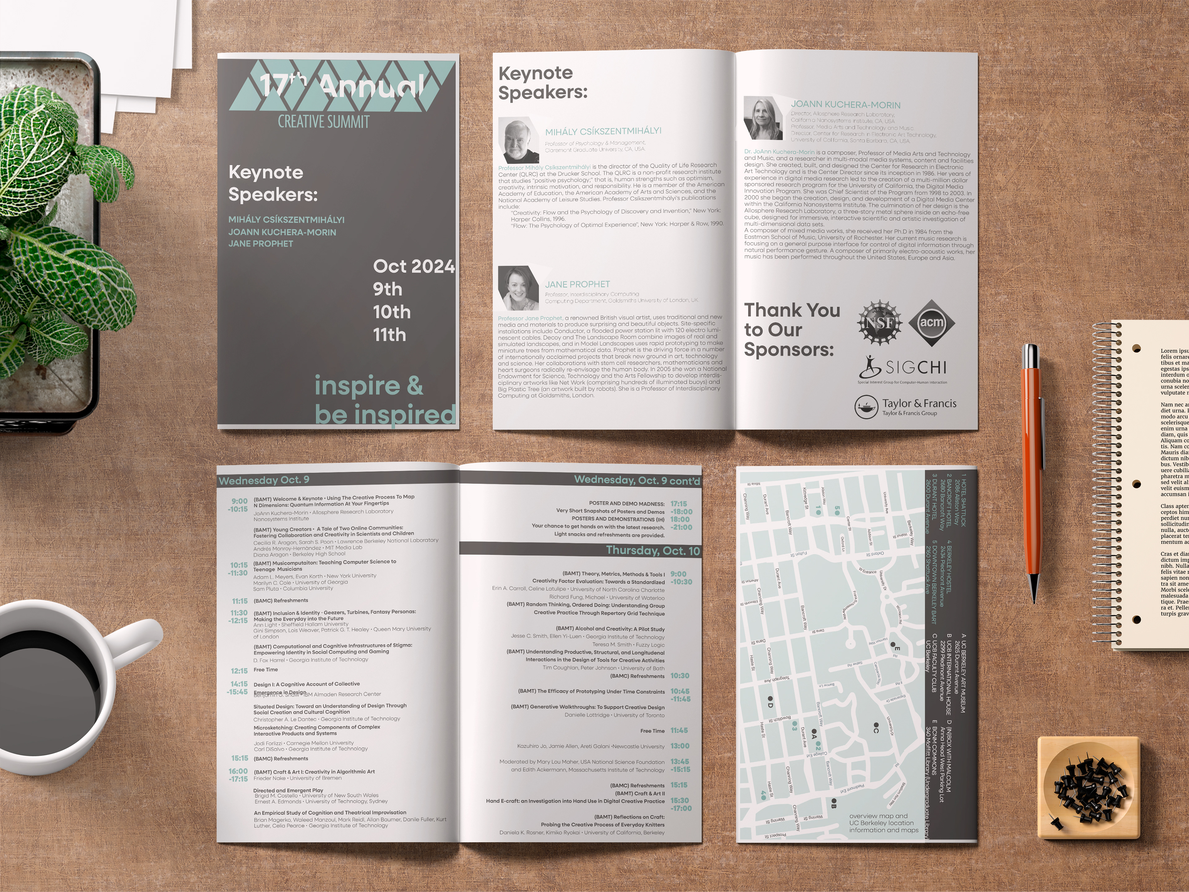 Sample pages and cover from our booklet