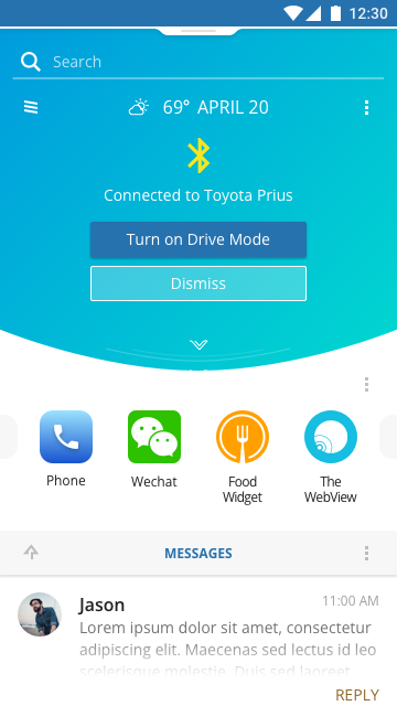 Launcher_drive mode_DETECTING