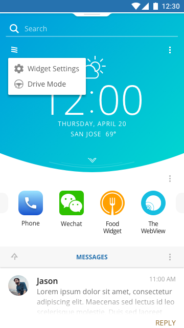 Launcher_drive mode_on