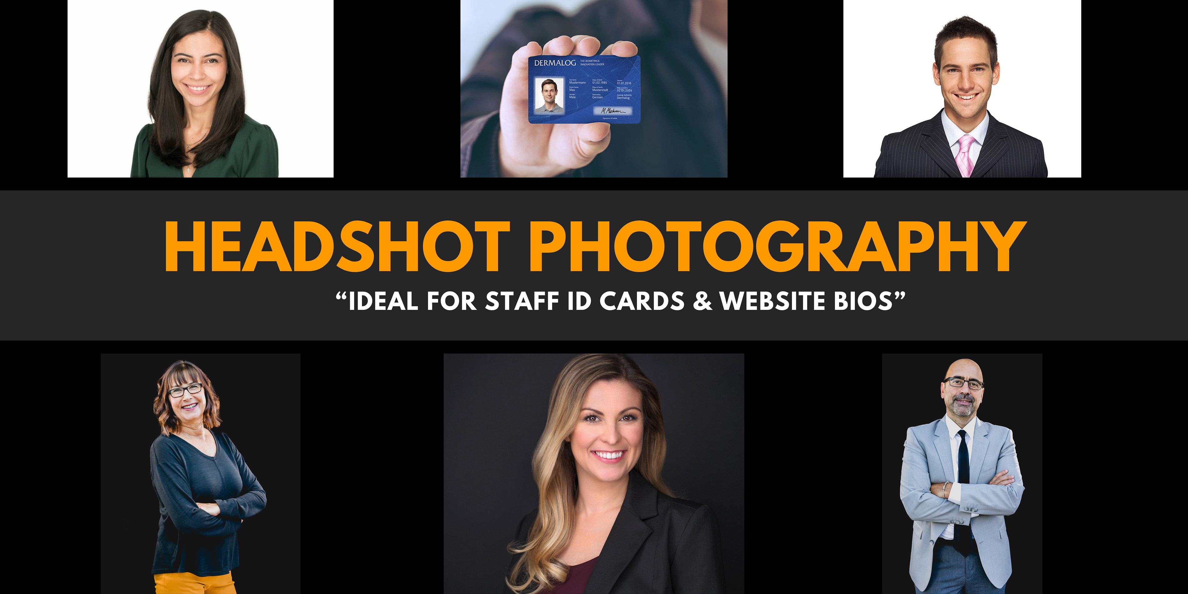 Banner image for Staff Headshot Photography service website page.