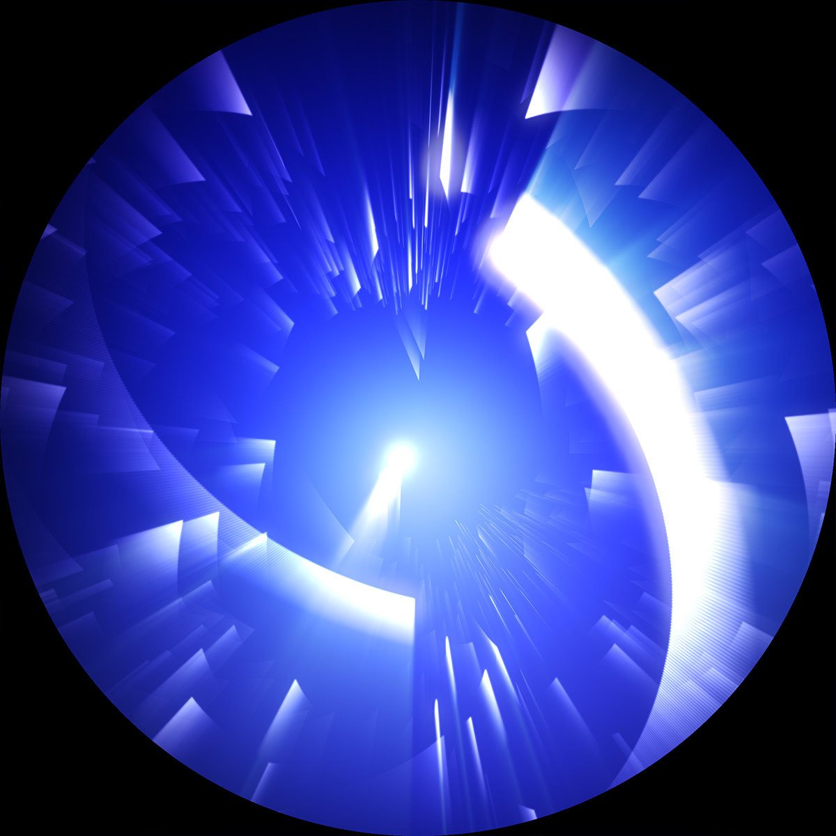 A fisheye projection image from the film.