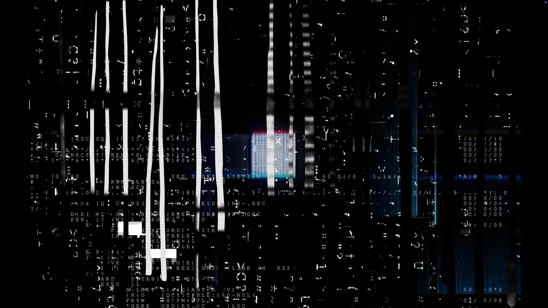 Raw export stills from the template created from the site light map, later projection-mapped on location.