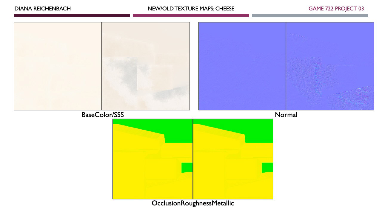 New/Old Texture Maps: Cheese