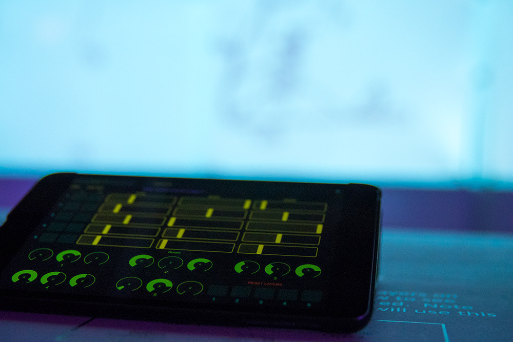 The controller interface for 'Flipbook (re)Cycle (Photo: Chris Brannan)